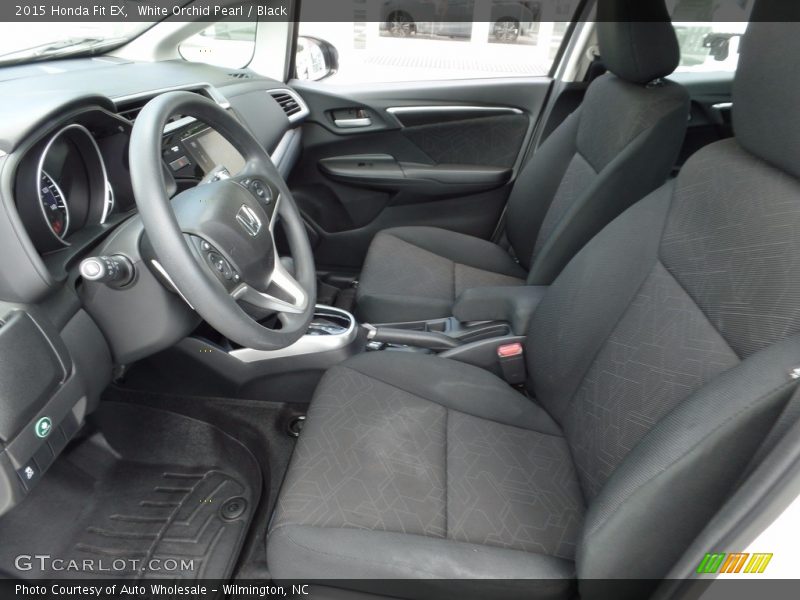 White Orchid Pearl / Black 2015 Honda Fit EX