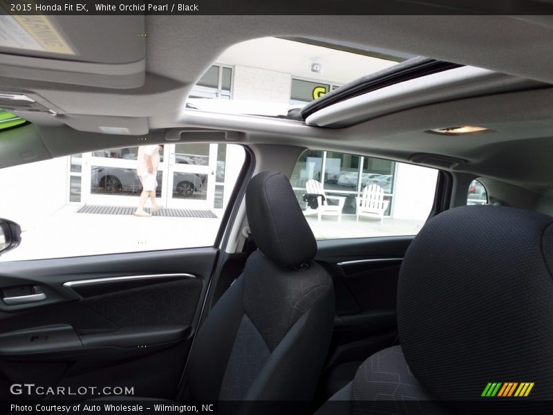 White Orchid Pearl / Black 2015 Honda Fit EX