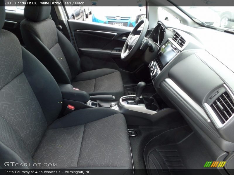 White Orchid Pearl / Black 2015 Honda Fit EX