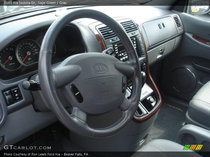 Sage Green / Gray 2003 Kia Sedona EX