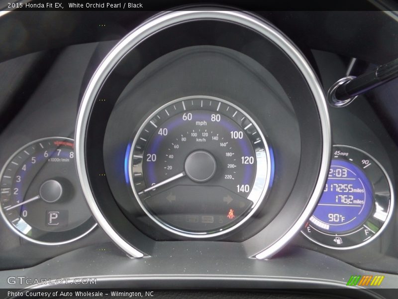 White Orchid Pearl / Black 2015 Honda Fit EX