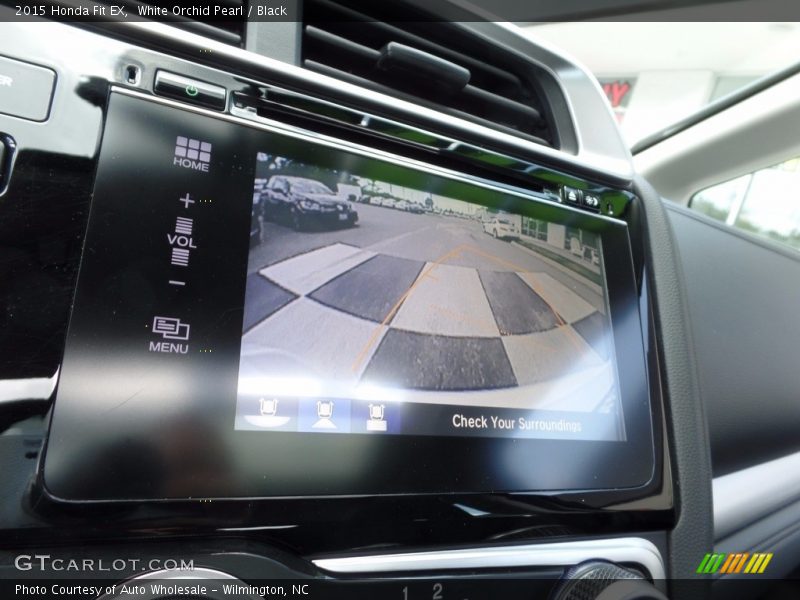 White Orchid Pearl / Black 2015 Honda Fit EX