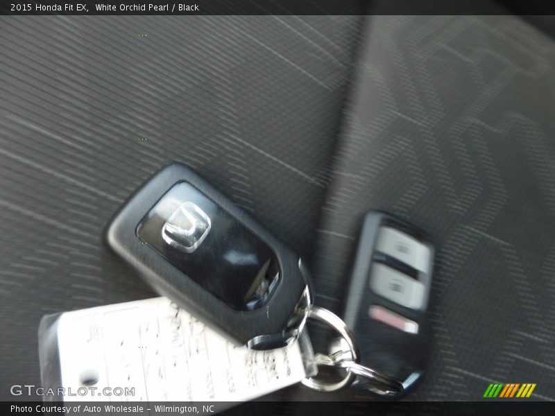 White Orchid Pearl / Black 2015 Honda Fit EX