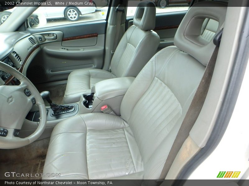 White / Medium Gray 2002 Chevrolet Impala LS