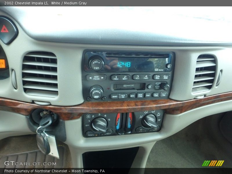 White / Medium Gray 2002 Chevrolet Impala LS