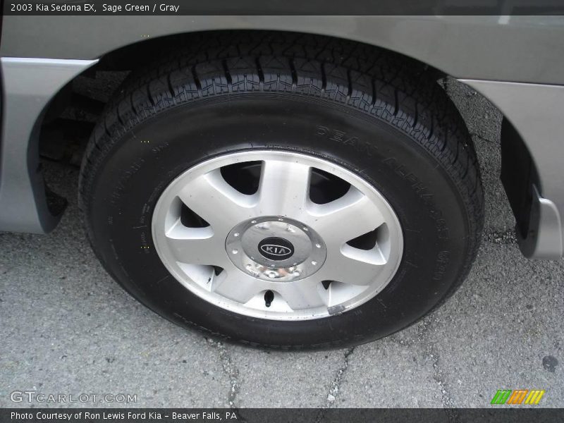 Sage Green / Gray 2003 Kia Sedona EX