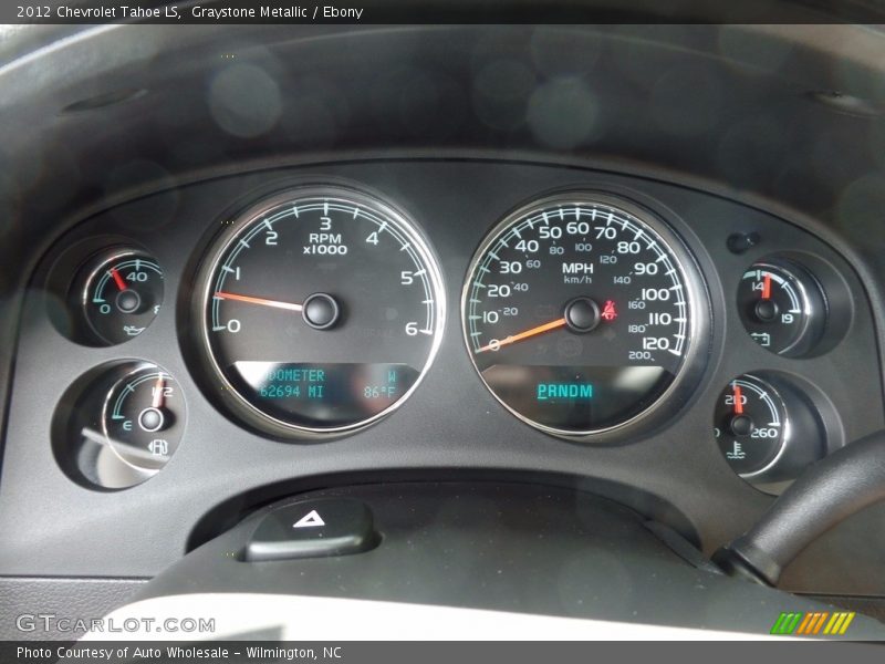 Graystone Metallic / Ebony 2012 Chevrolet Tahoe LS