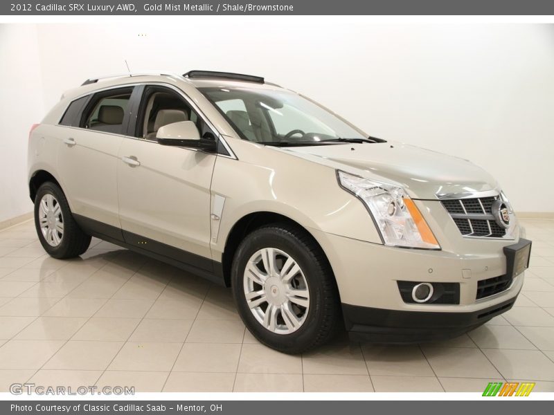 Gold Mist Metallic / Shale/Brownstone 2012 Cadillac SRX Luxury AWD