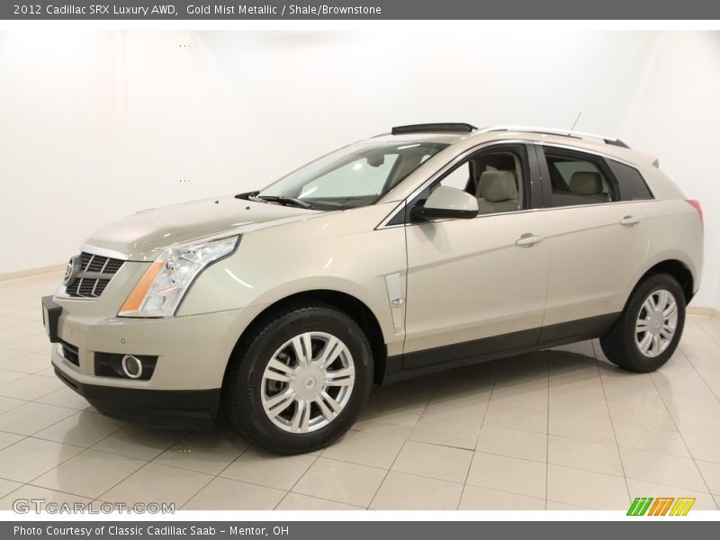 Gold Mist Metallic / Shale/Brownstone 2012 Cadillac SRX Luxury AWD