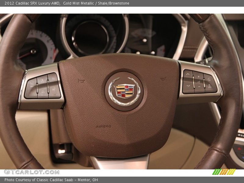 Gold Mist Metallic / Shale/Brownstone 2012 Cadillac SRX Luxury AWD