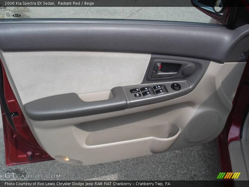 Radiant Red / Beige 2006 Kia Spectra EX Sedan