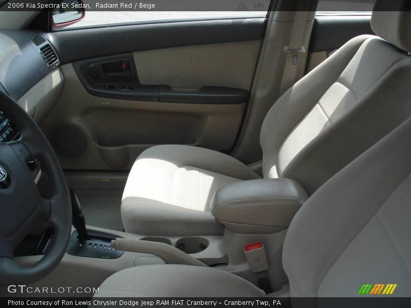 Radiant Red / Beige 2006 Kia Spectra EX Sedan