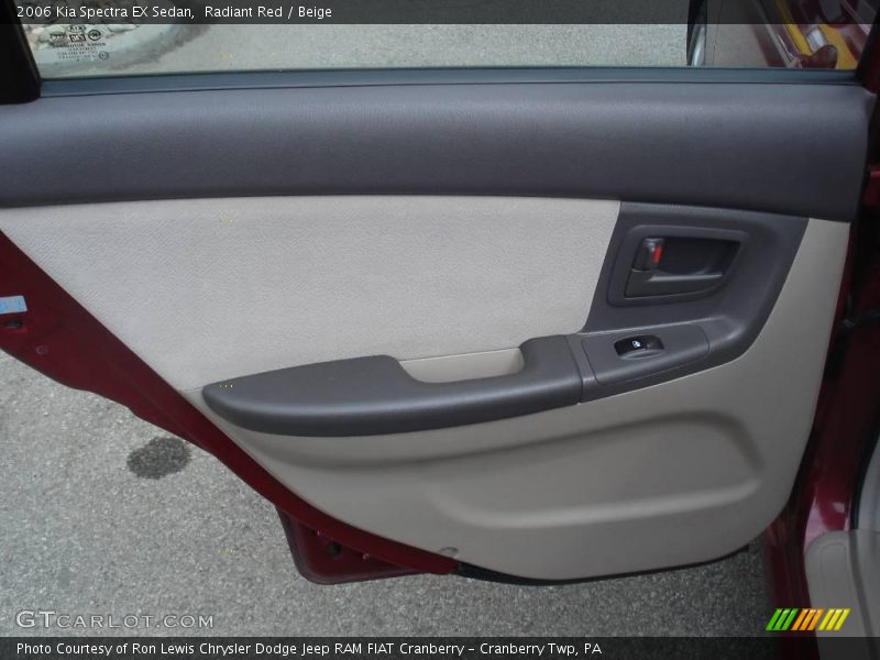 Radiant Red / Beige 2006 Kia Spectra EX Sedan