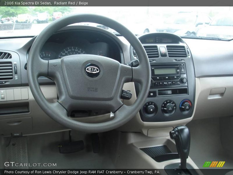 Radiant Red / Beige 2006 Kia Spectra EX Sedan