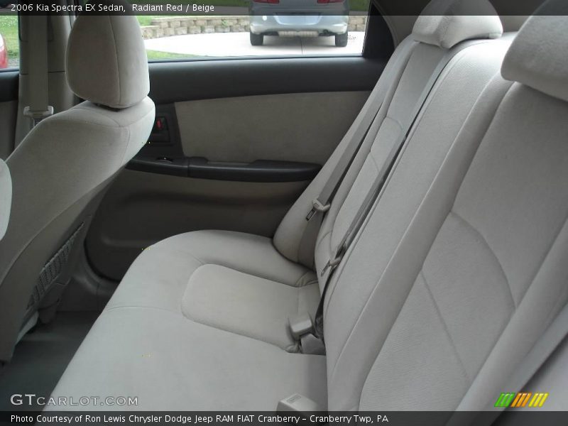 Radiant Red / Beige 2006 Kia Spectra EX Sedan