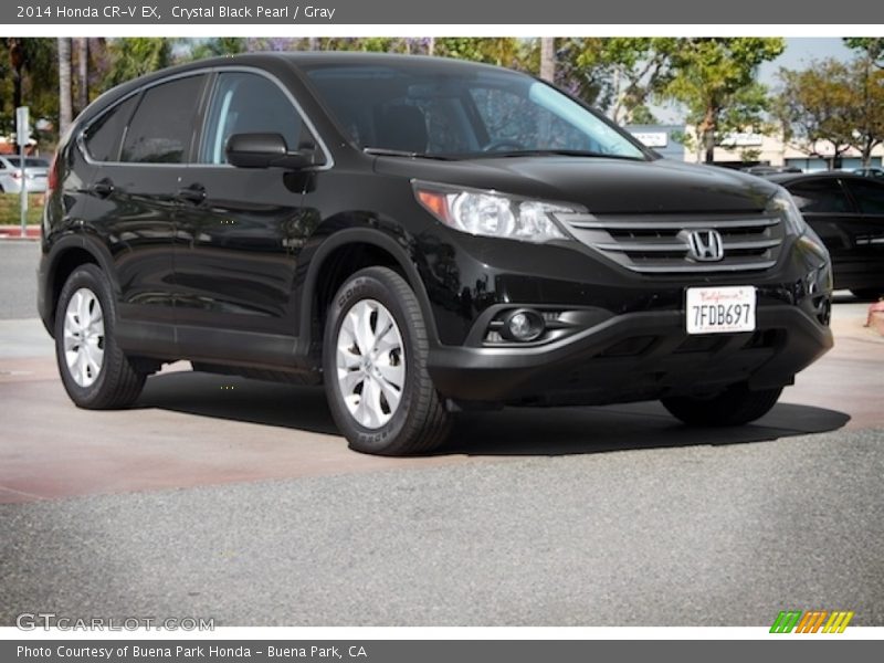 Crystal Black Pearl / Gray 2014 Honda CR-V EX