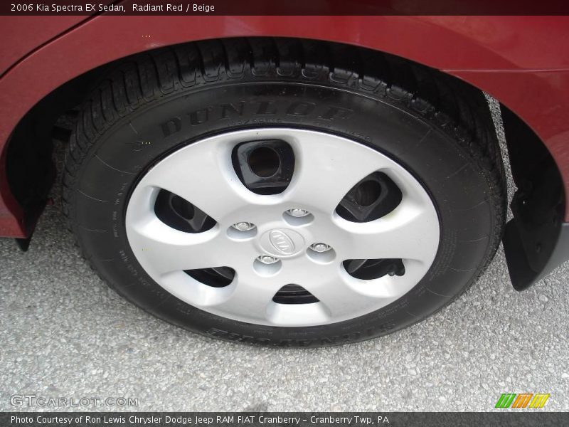 Radiant Red / Beige 2006 Kia Spectra EX Sedan