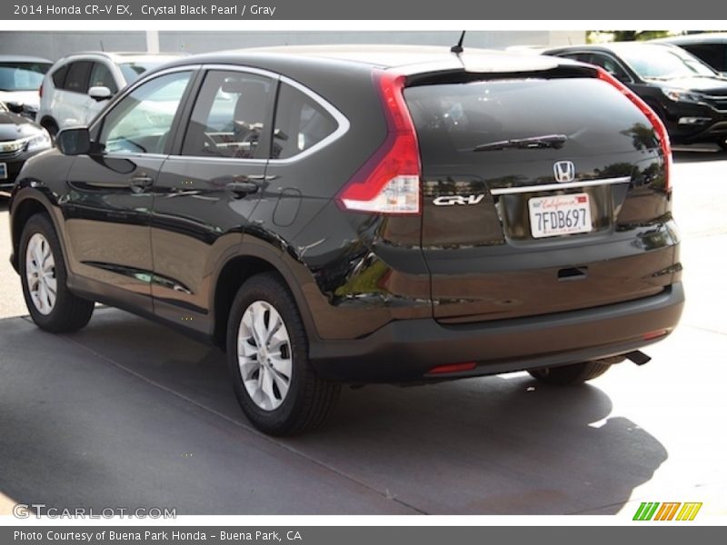 Crystal Black Pearl / Gray 2014 Honda CR-V EX