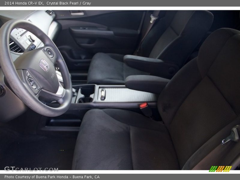 Crystal Black Pearl / Gray 2014 Honda CR-V EX