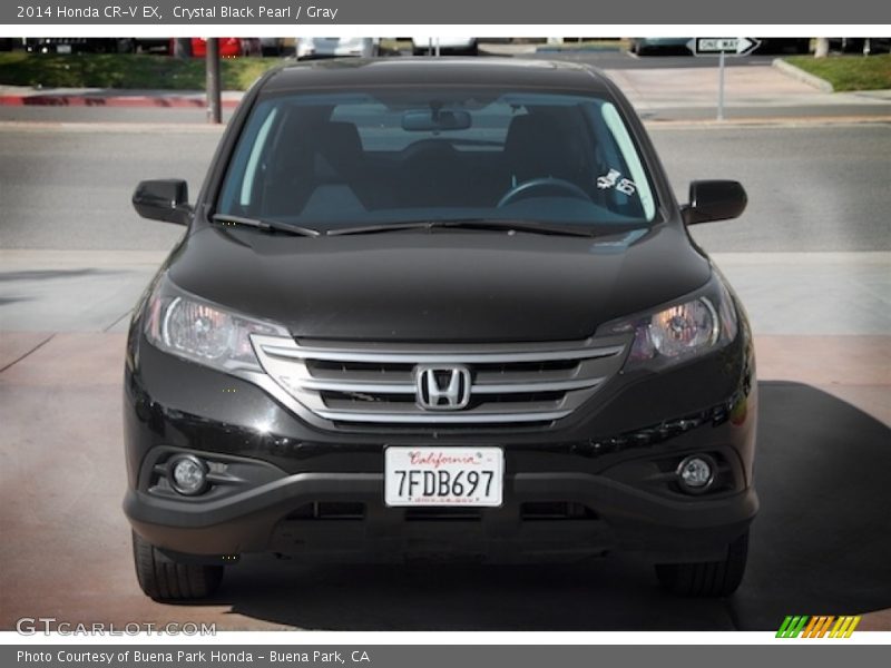 Crystal Black Pearl / Gray 2014 Honda CR-V EX