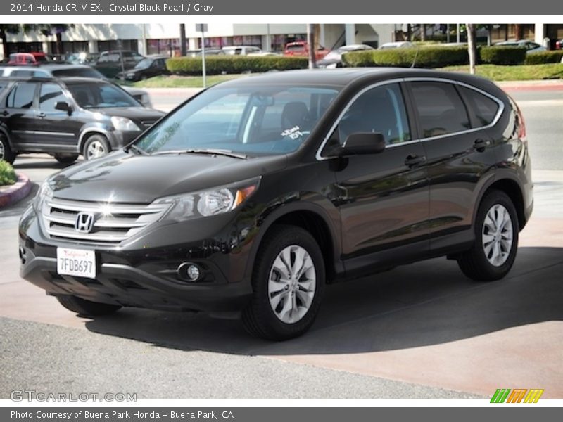 Crystal Black Pearl / Gray 2014 Honda CR-V EX