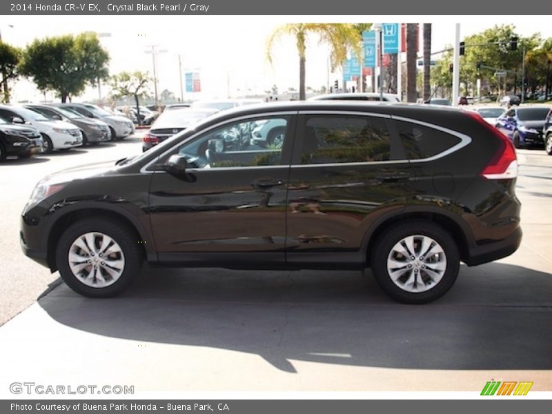 Crystal Black Pearl / Gray 2014 Honda CR-V EX