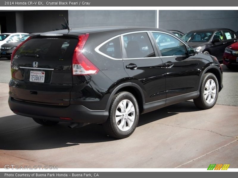 Crystal Black Pearl / Gray 2014 Honda CR-V EX