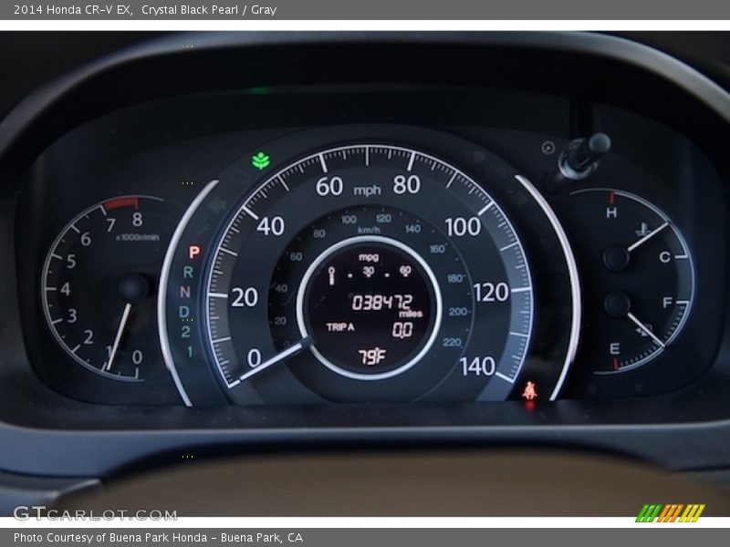 Crystal Black Pearl / Gray 2014 Honda CR-V EX