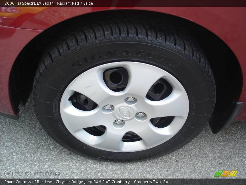 Radiant Red / Beige 2006 Kia Spectra EX Sedan