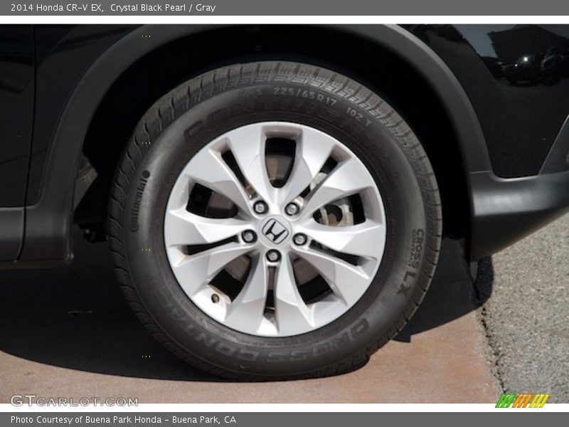 Crystal Black Pearl / Gray 2014 Honda CR-V EX