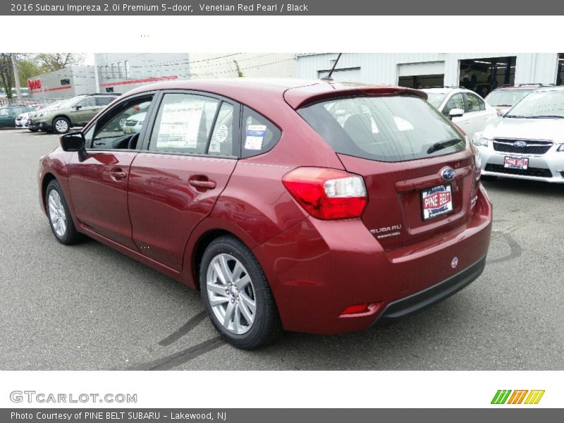 Venetian Red Pearl / Black 2016 Subaru Impreza 2.0i Premium 5-door