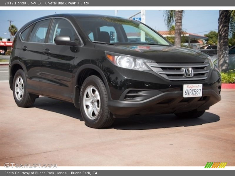 Crystal Black Pearl / Black 2012 Honda CR-V LX