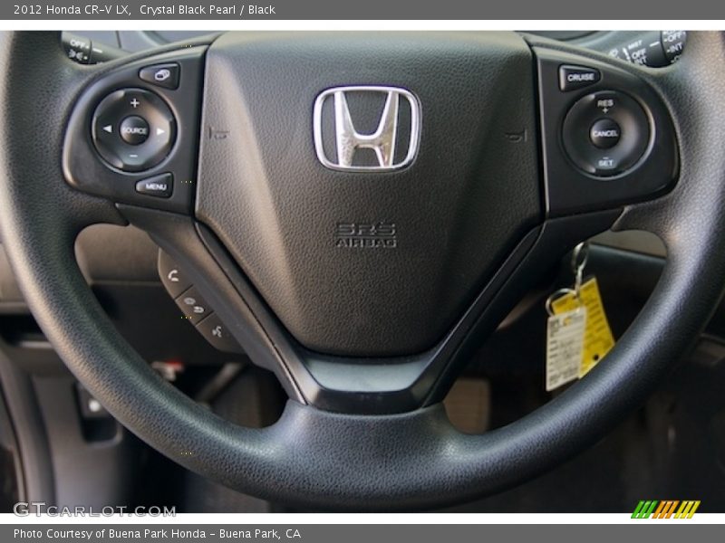 Crystal Black Pearl / Black 2012 Honda CR-V LX