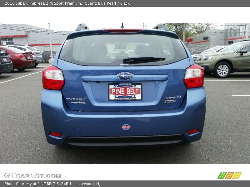 Quartz Blue Pearl / Black 2016 Subaru Impreza 2.0i Sport Premium