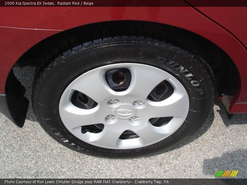 Radiant Red / Beige 2006 Kia Spectra EX Sedan