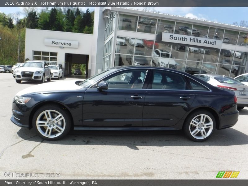 Moonlight Blue Metallic / Nougat Brown 2016 Audi A6 2.0 TFSI Premium Plus quattro
