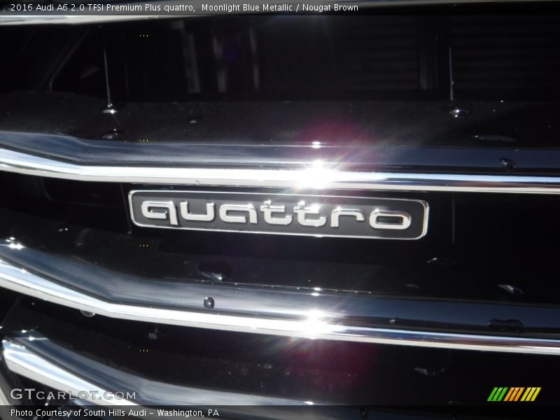 Moonlight Blue Metallic / Nougat Brown 2016 Audi A6 2.0 TFSI Premium Plus quattro