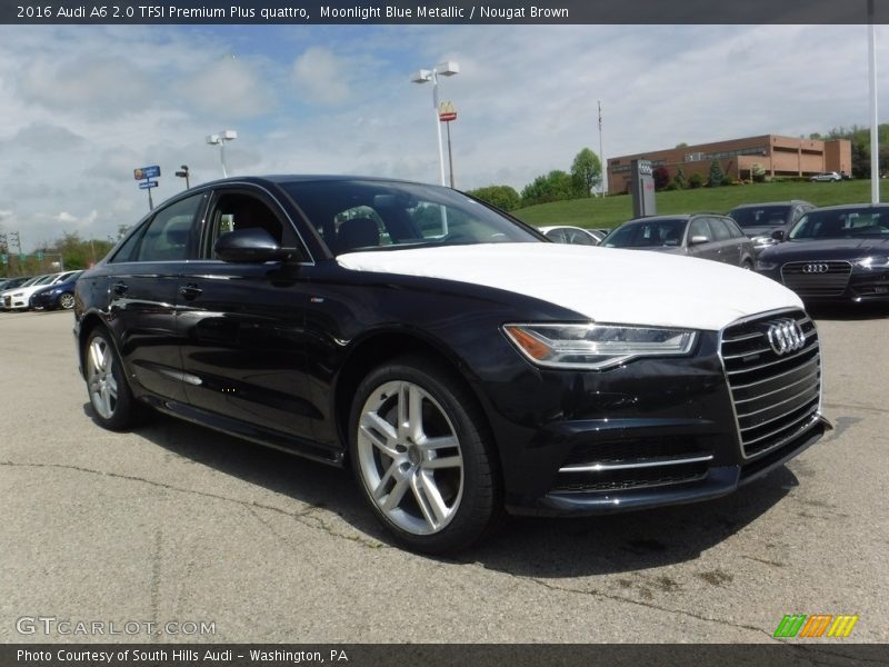 Moonlight Blue Metallic / Nougat Brown 2016 Audi A6 2.0 TFSI Premium Plus quattro