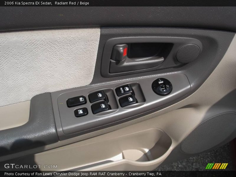 Radiant Red / Beige 2006 Kia Spectra EX Sedan