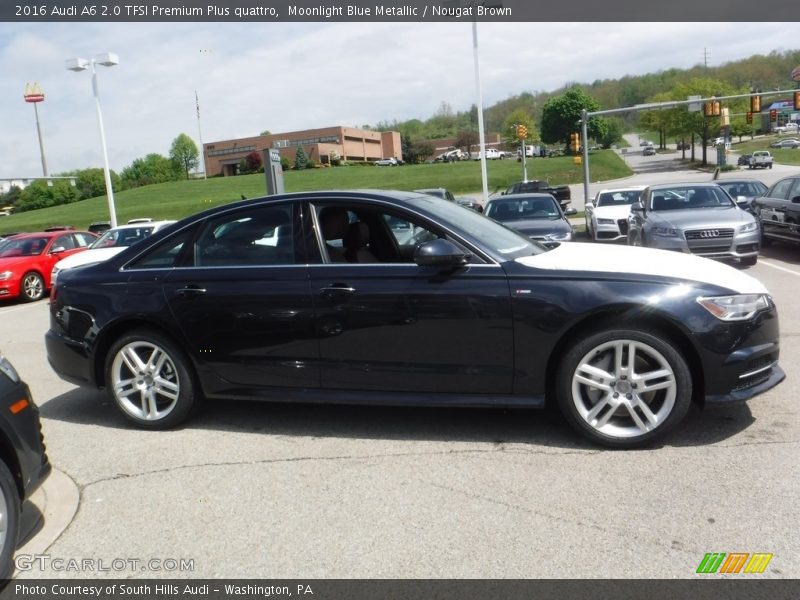 Moonlight Blue Metallic / Nougat Brown 2016 Audi A6 2.0 TFSI Premium Plus quattro