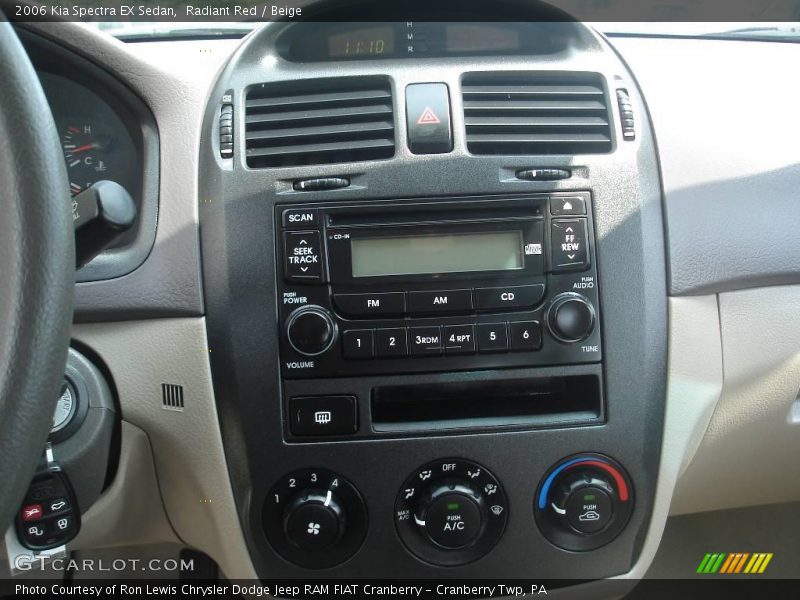 Radiant Red / Beige 2006 Kia Spectra EX Sedan