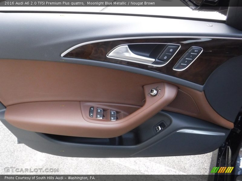 Moonlight Blue Metallic / Nougat Brown 2016 Audi A6 2.0 TFSI Premium Plus quattro