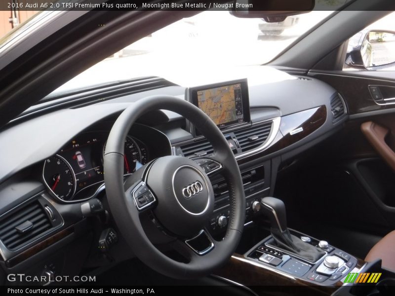 Moonlight Blue Metallic / Nougat Brown 2016 Audi A6 2.0 TFSI Premium Plus quattro