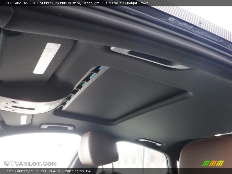 Moonlight Blue Metallic / Nougat Brown 2016 Audi A6 2.0 TFSI Premium Plus quattro