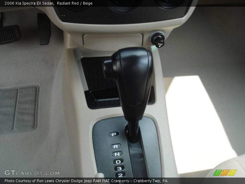 Radiant Red / Beige 2006 Kia Spectra EX Sedan
