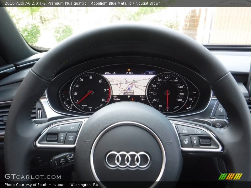 Moonlight Blue Metallic / Nougat Brown 2016 Audi A6 2.0 TFSI Premium Plus quattro