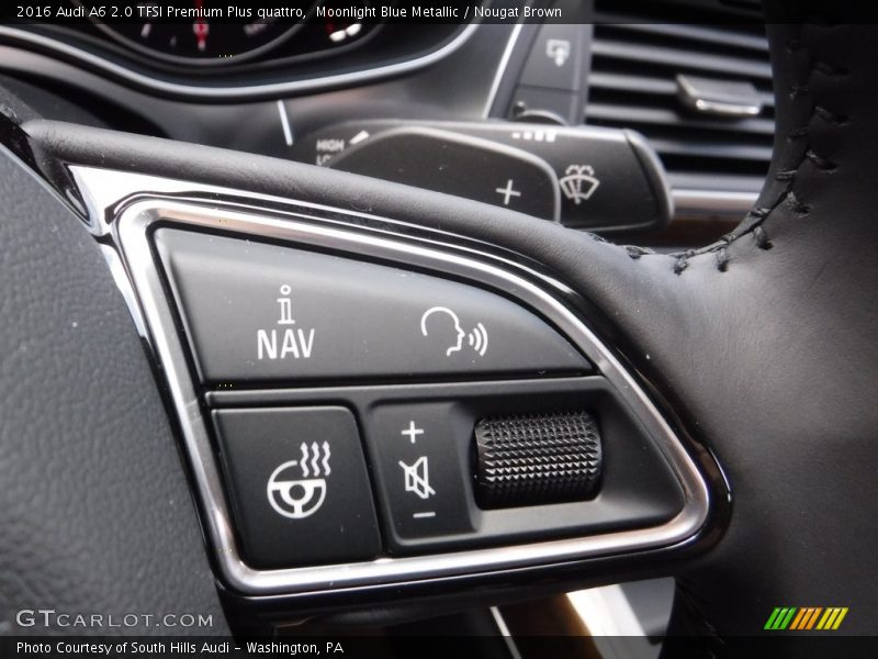 Moonlight Blue Metallic / Nougat Brown 2016 Audi A6 2.0 TFSI Premium Plus quattro