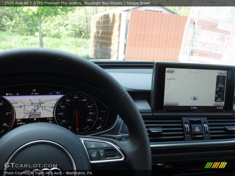 Moonlight Blue Metallic / Nougat Brown 2016 Audi A6 2.0 TFSI Premium Plus quattro