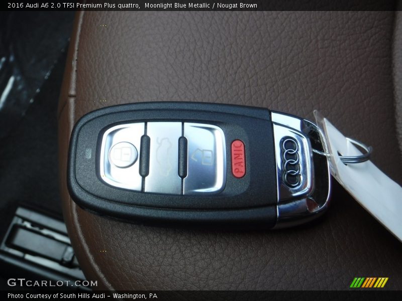 Moonlight Blue Metallic / Nougat Brown 2016 Audi A6 2.0 TFSI Premium Plus quattro