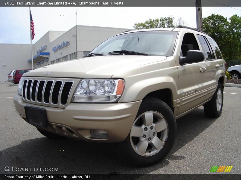 Champagne Pearl / Agate 2001 Jeep Grand Cherokee Limited 4x4